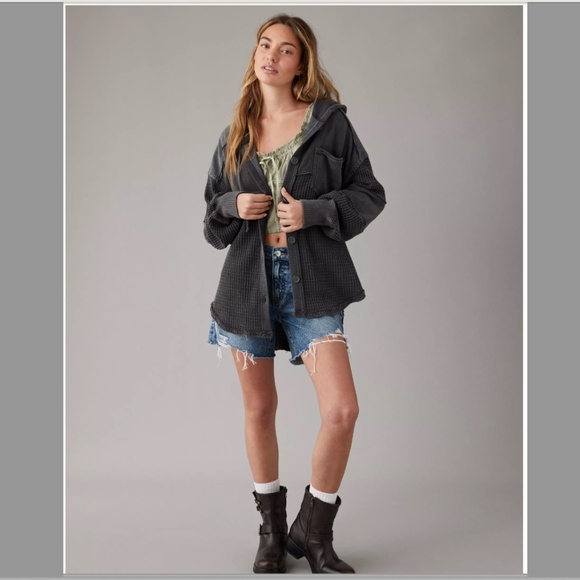American Eagle Outfitters Tops - NWT AE Oversized Big Hug Shacket